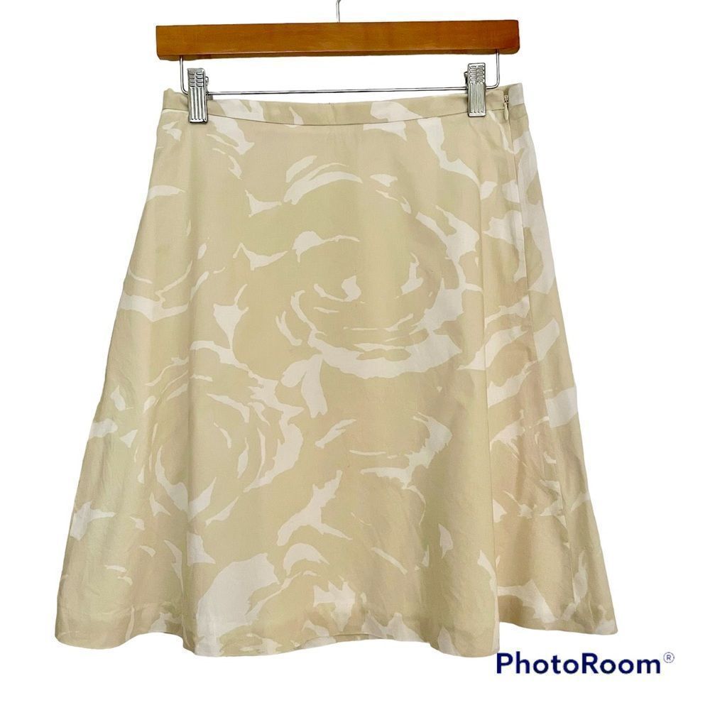 J. Crew A Line Skirt, White/Cream
